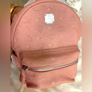 Mcm pink bagpack